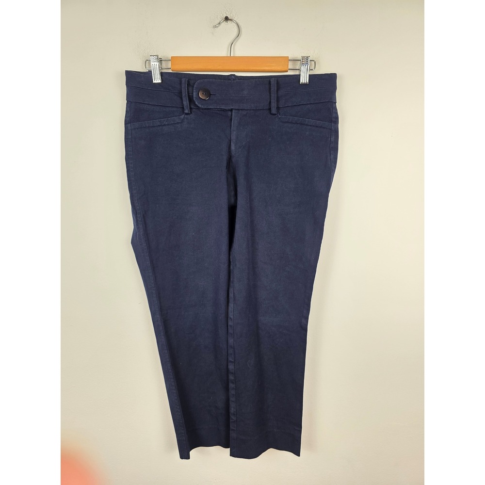 Lilly Pulitzer Women Navy Blue Kelly Ankle Pants Size 6 Style 74610 Slim Stretch